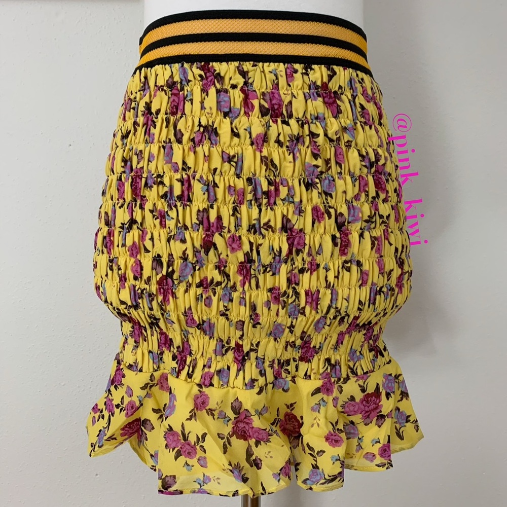 For Love & Lemons Odette Floral Mini Skirt